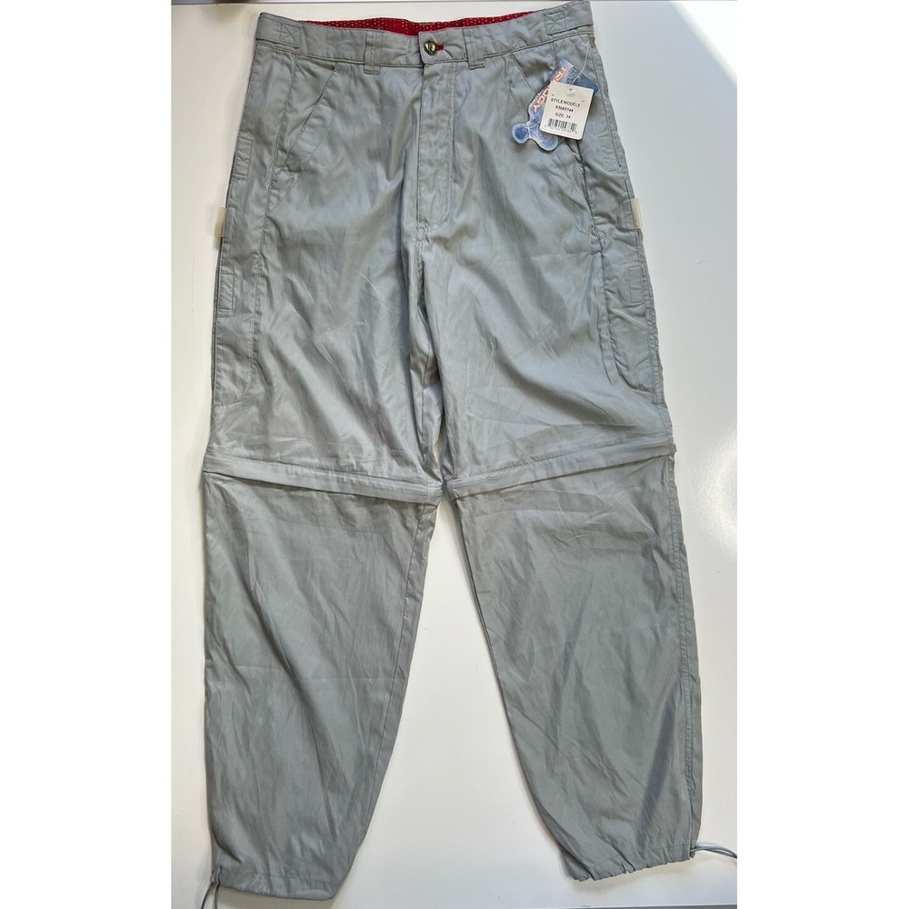 Ripzone Trilogy Convertible Pants Gray 90s Streetwear / Men's 34